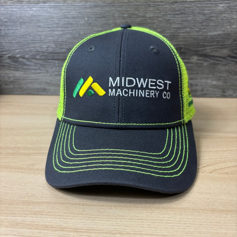 Midwest Machinery Hat Cap Strap‎ Back Gray John Outdoors Adjustable